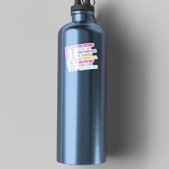 3pc - It's Okay To Sticker Decal Pack – Tumbler, Laptop - Picture 4 of 7